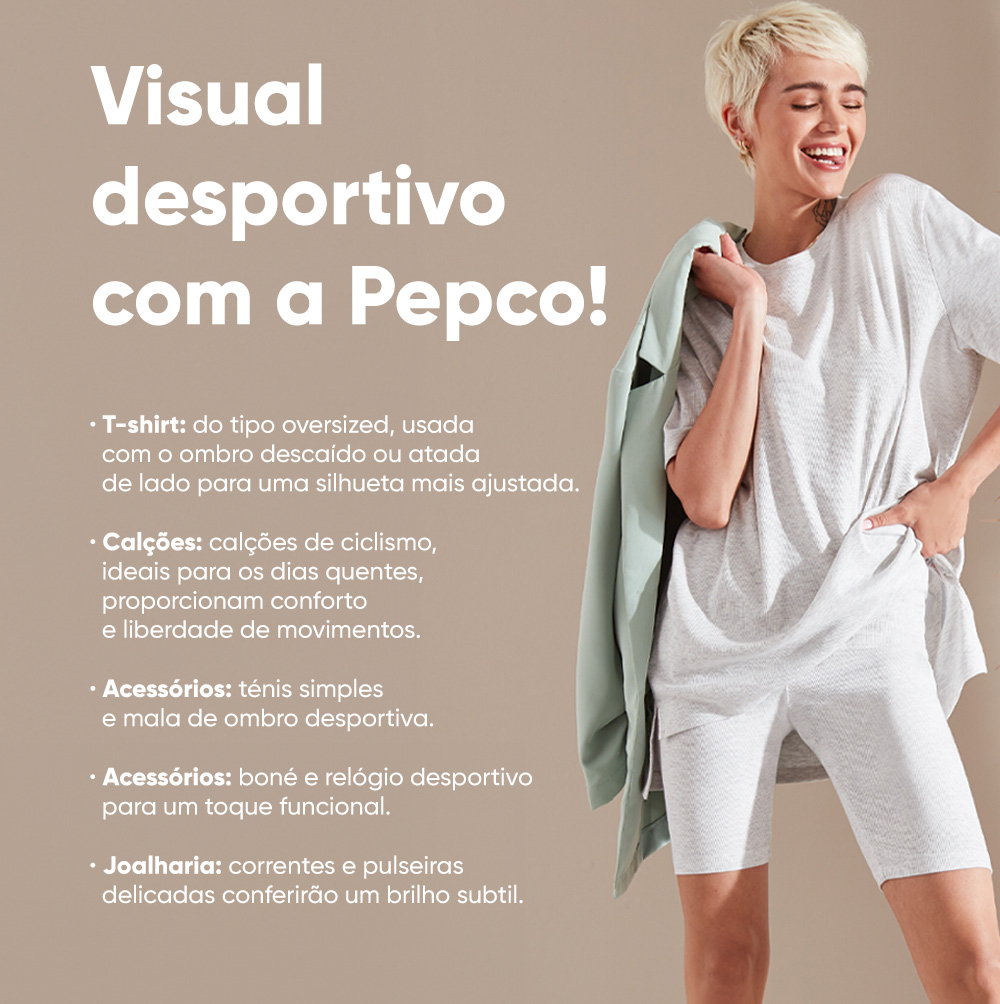 Estilo desportivo da Pepco! - infografia