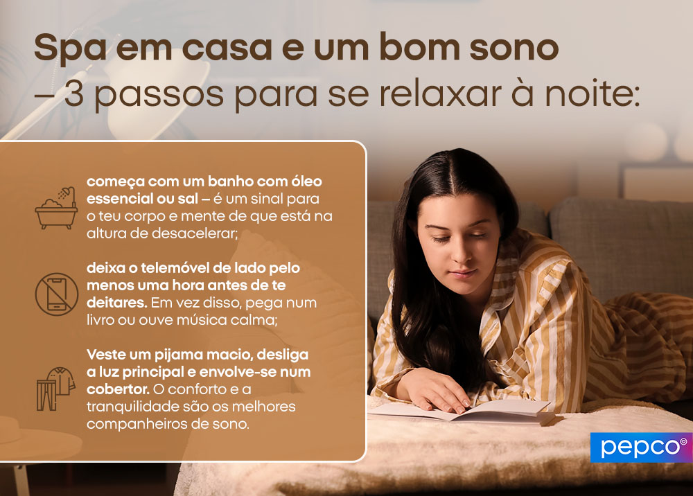 Spa em casa e um bom sono - 3 passos para se relaxar à noite
