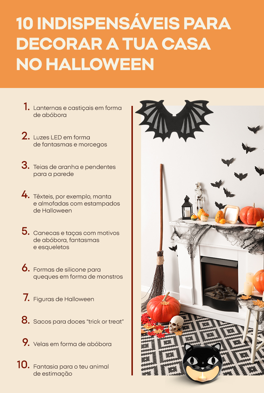 10 indispensáveis para decorar a tua casa no Halloween 