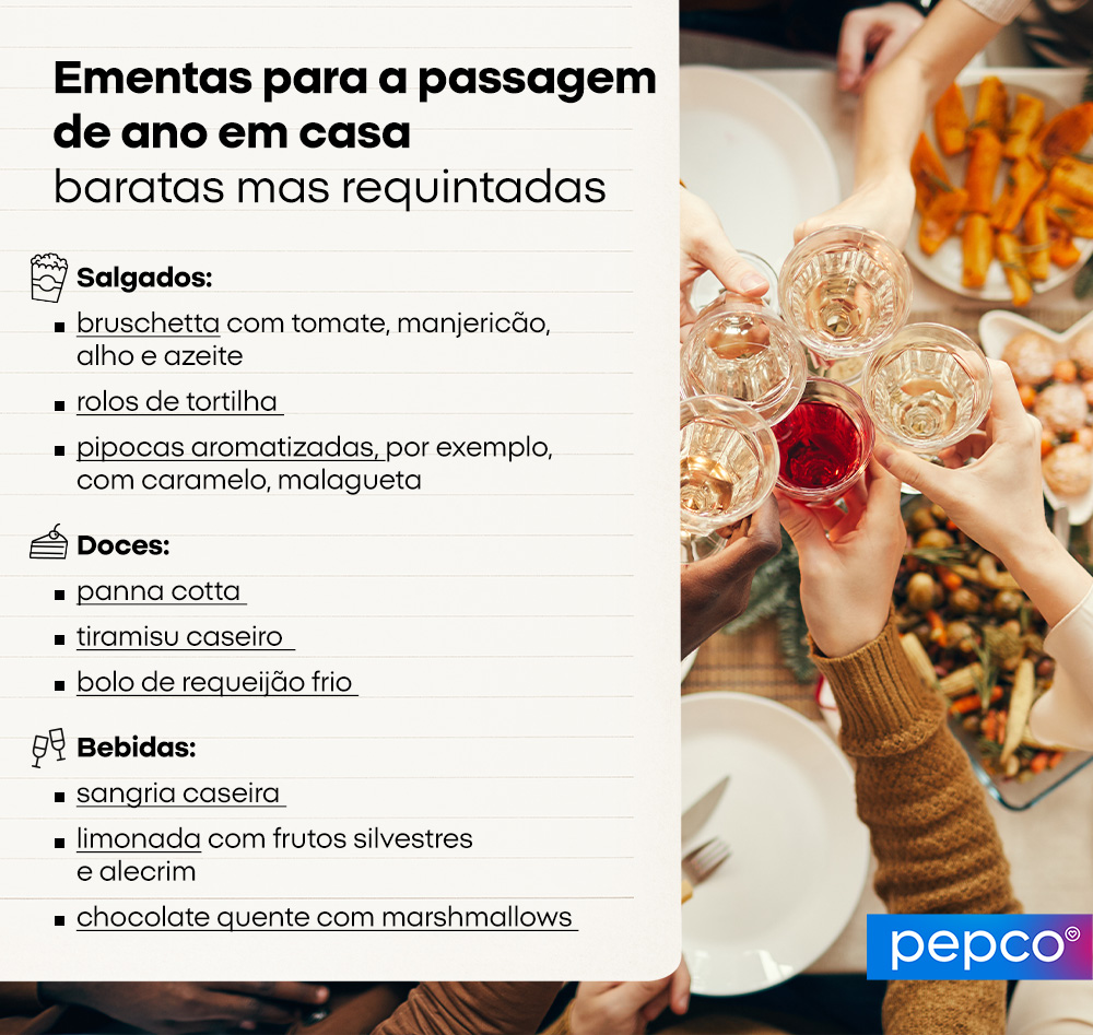 Ementas para a passagem de ano em casa - baratas mas requintadas 
