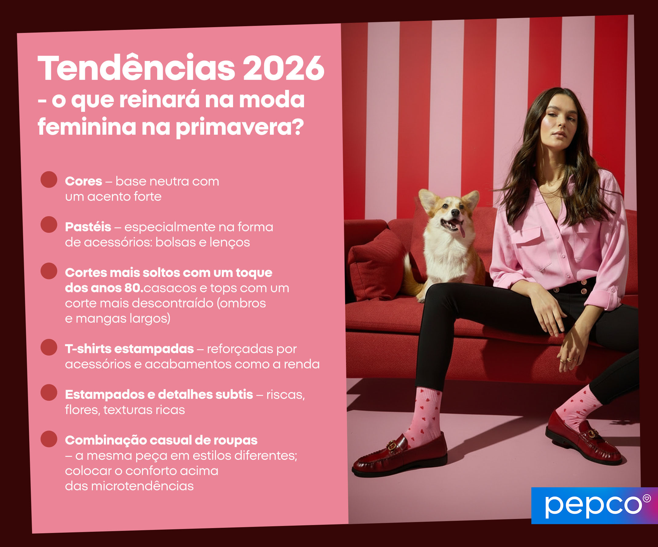 Tendências 2026 - o que reinará na moda feminina na primavera? 