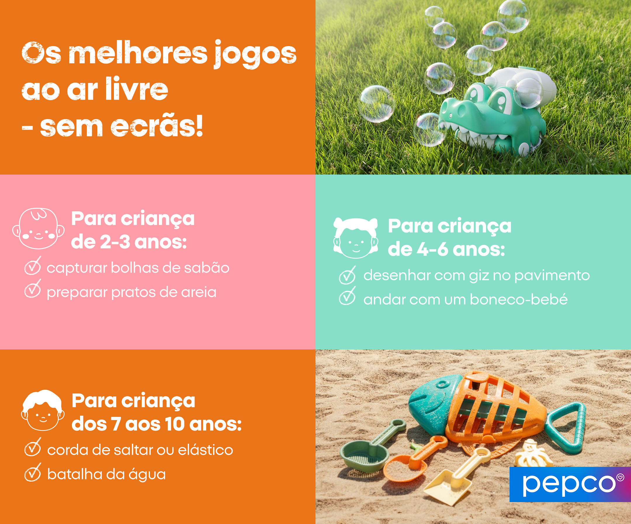 Os melhores jogos ao ar livre - sem ecrãs!