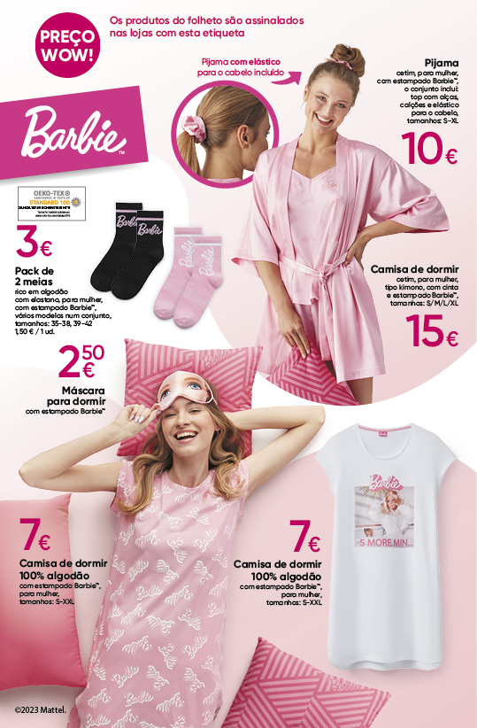 Pack 3 meias Barbie